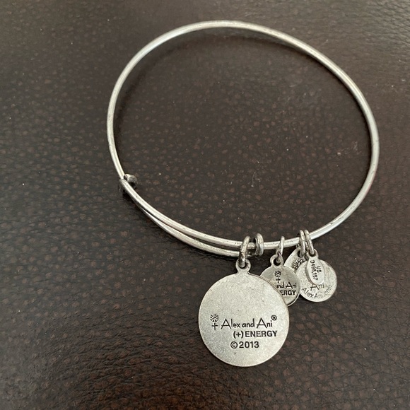 Alex and Ani Bangle “Mom” and flower design - Picture 2 of 3